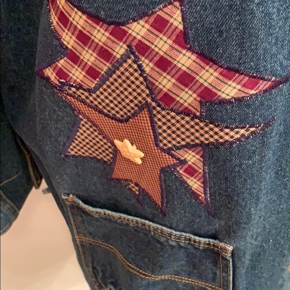 NWT folk art jean jacket - Picture 6 of 7